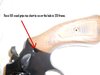 Hole is exposed when using model 68 grips.