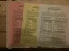 Picture of carbonless CHL 100s printed on inkjet...then completed by hand.